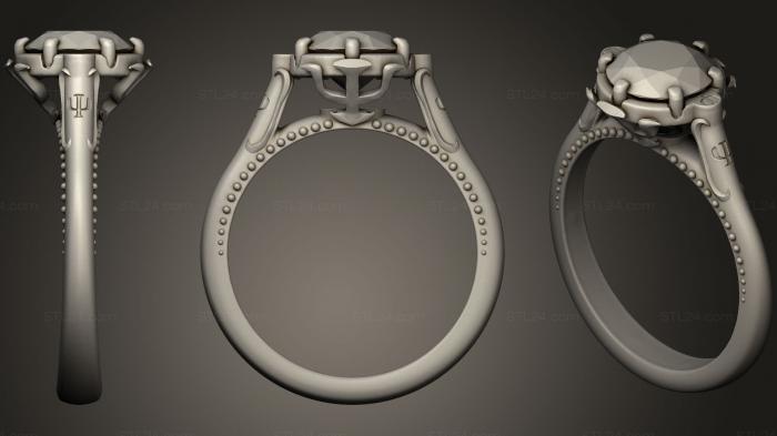 Ювелирные перстни и кольца (Кольцо 261, JVLRP_0743) 3D модель для ЧПУ станка